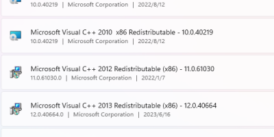 Microsoft Visual C++ 运行库各版本下载链接个人搜集
