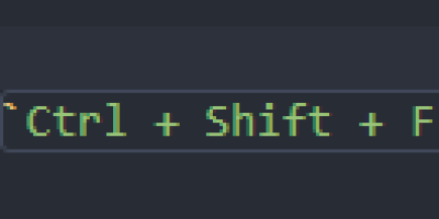 Ctrl + Shift + F 快捷键占用问题
